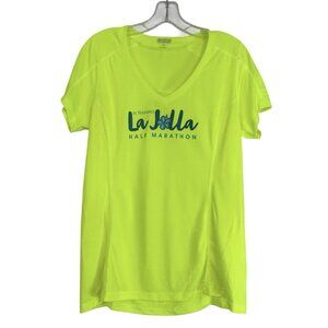 Ogio Endurance‎ Top Womens Size large Neon Yellow La Jolla Half Marathon